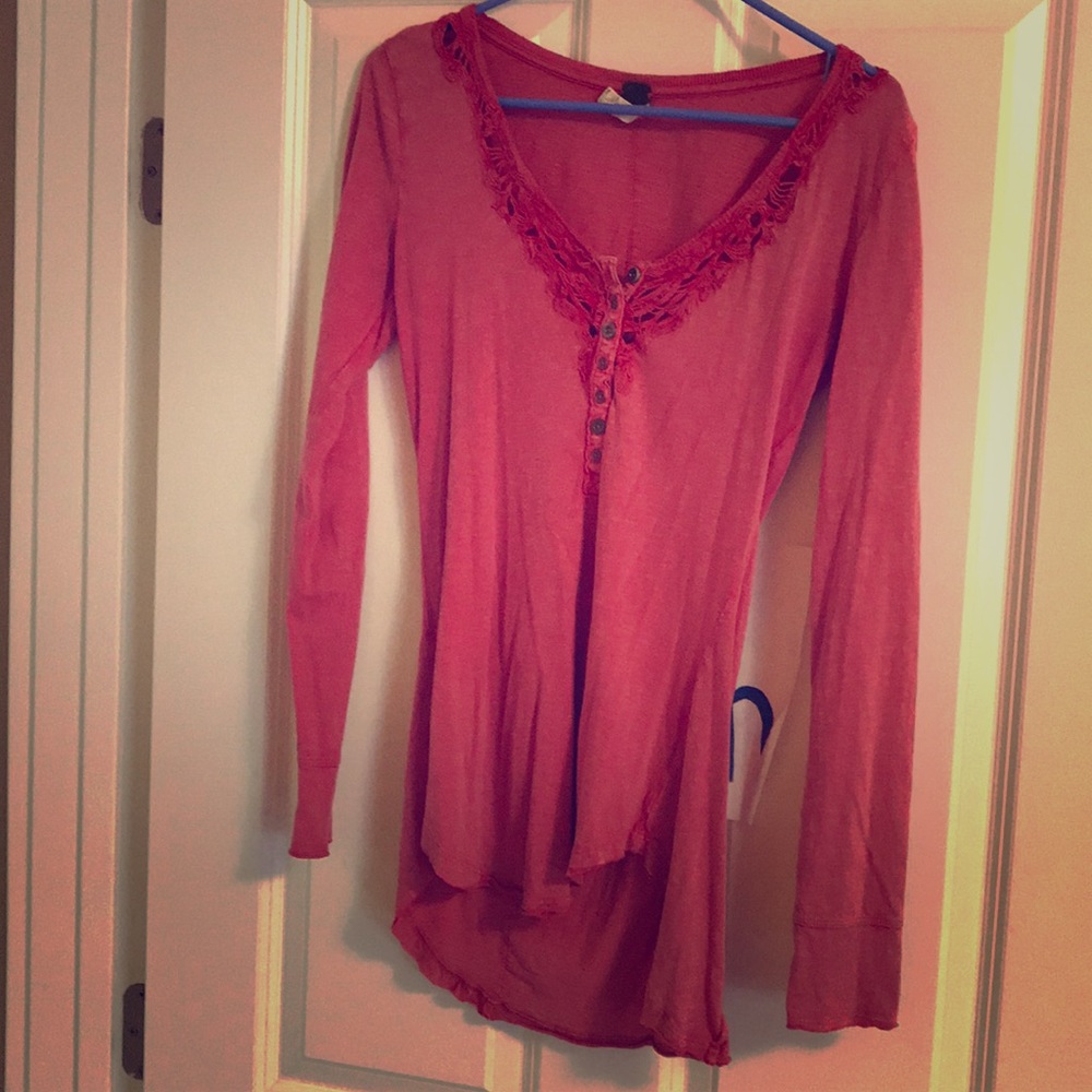 Coral free people top